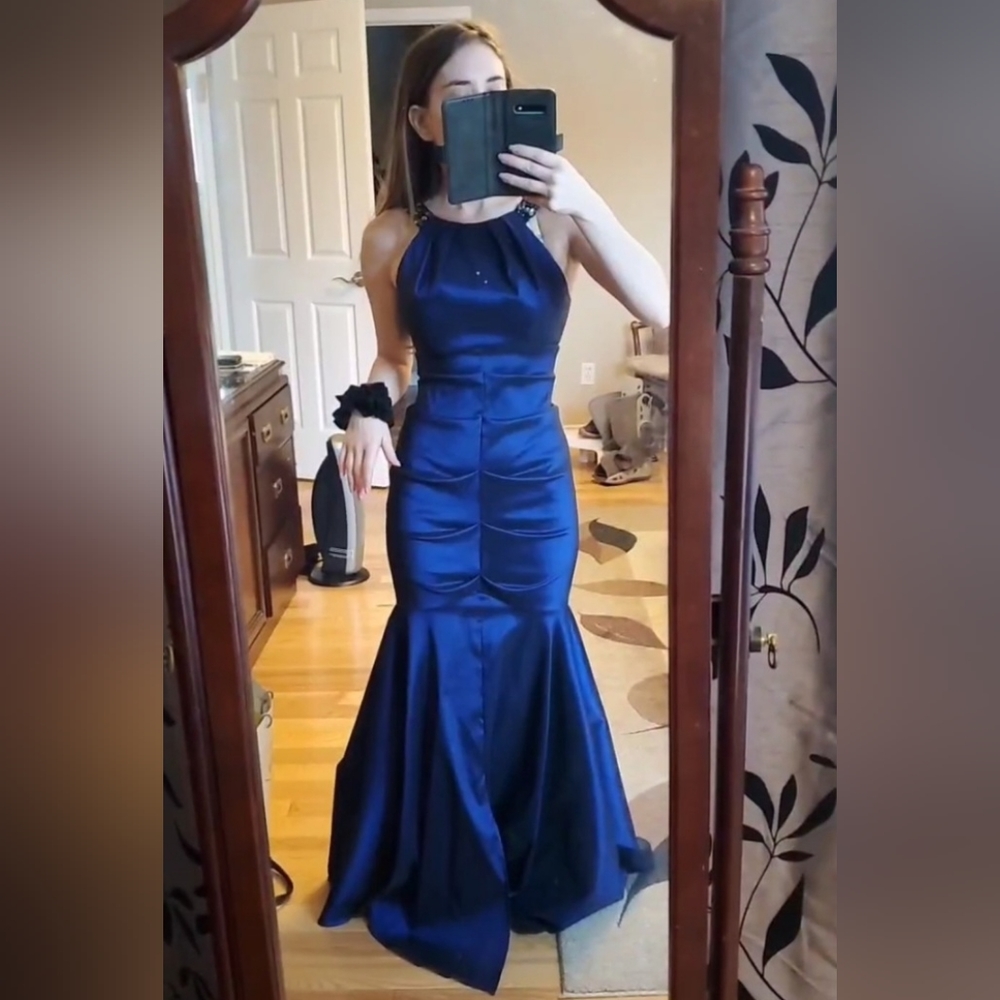 Gorgeous Blue Formal Prom Dress